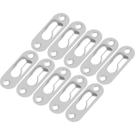 Set di 40 clip in metallo color argento per cornici da appendere a parete in interni. (1/5)