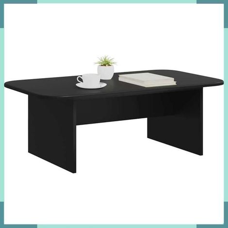 Table basse - 891141 - Noir - Bois d'ingénierie - 93 x 53 x 33 cm (1/5)