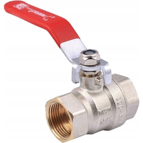 Kugelhahn DN10 3/8'' - Rot - Robuste Konstruktion - Hoher Druckbereich - Temperaturbeständig (1/2)