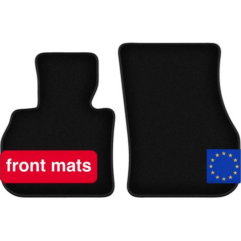 Tapis avant, fibre synthétique, sur mesure pour Mini Countryman F60, léger pour une manipulation facile, supports standard pour la stabilité, conçu pour Mini Countryman F60 (2017-) (1/5)