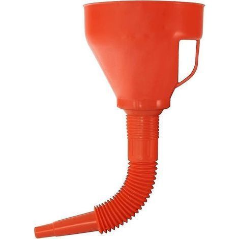 Universal 1 Liter Funnel - Oil Filler With Anti-overflow Rim - Removable Filler Neck - Oil Funnel Filling Aid With 2-level Flexible Hose