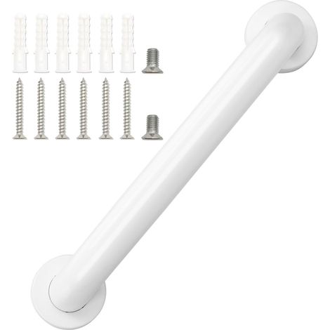 Barres d'appui de bain pour personnes âgées - Antidérapantes - Poignée murale de sécurité - Aide à la mobilité - Porte-serviettes - Main courante d'escalier - 30 cm (1/5)
