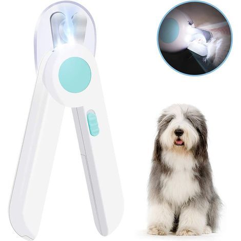 Krallenschere I, coupe-ongles, avec Lumière LED pour Chiens & Chats Tondeuses I beaucoup sécurisée Krallenzange + Krallenfeile + Krallenpflege (1/5)