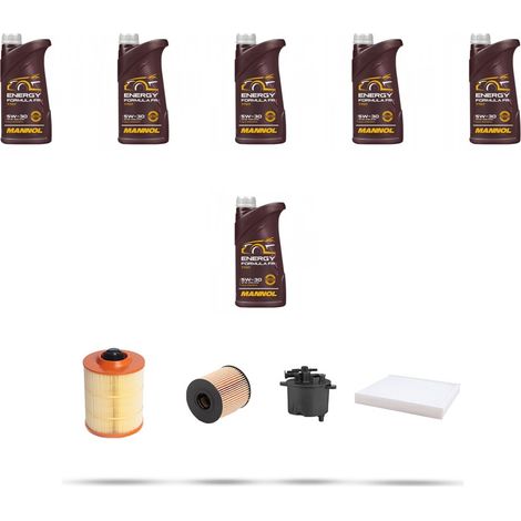 Kit tagliando 4 FILTRI e 6L OLIO compatibile con Ford S-Max 2.2 Tdci 129kw dal 2008 (1/5)