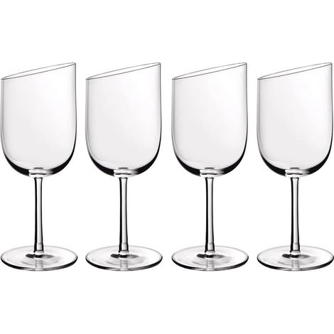 Villeroy & Boch Newmoon Servizio Calici Vino, Bicchieri Contemporanee e Eleganti, Cristallo, Lavabili In Lavastoviglie, Transparente, 4 Pezzi (1/5)
