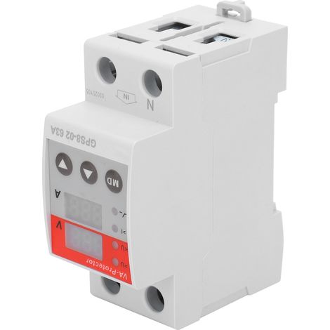 Dispositif de protection contre les surtensions et les surintensités avec réarmement automatique, affichage numérique et commande d'alimentation GPS802D (1/5)