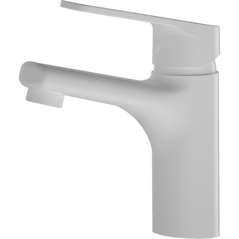Essebagno Full niedriger Waschtischmischer matt weiß