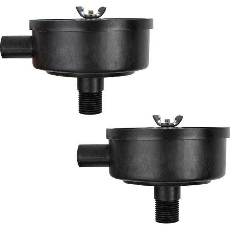 Filtre silencieux pour compresseur d'air 1/2' – 20mm mâle – Plastique durable – Réduit le bruit et prolonge la durée de vie