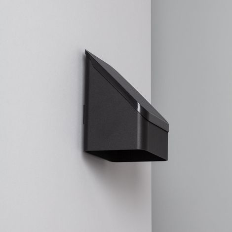 LED-Wandleuchte Aussen Solar aus Aluminium mit Bewegungsmelder Radar Namib 4000K Neutralweiß