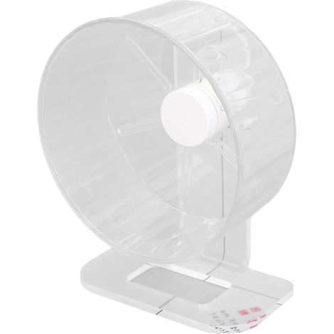Roue de Hamster silencieuse avec support, jouet de course en acrylique transparent pour éviter le glissement, pour petits animaux de compagnie, Cage de grande taille (1/5)
