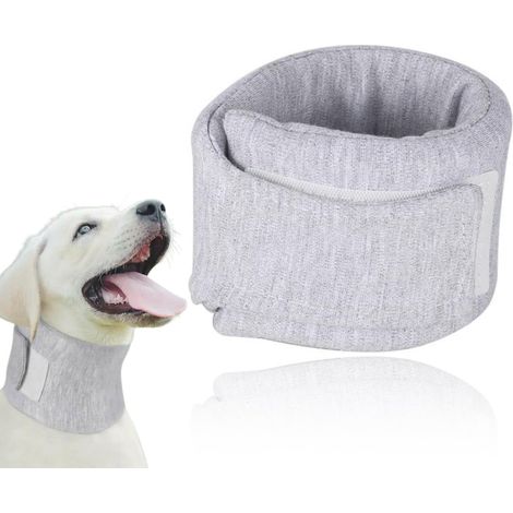 Collerettes pour chiens,Collier souple pour chien et chat, protège la vue et la récupération (gris, L) (1/5)