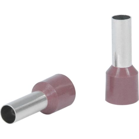 DEBFLEX - EMBOUT PRE-ISOLE 10 MM² MARRON SACHET DE 10 - 711093