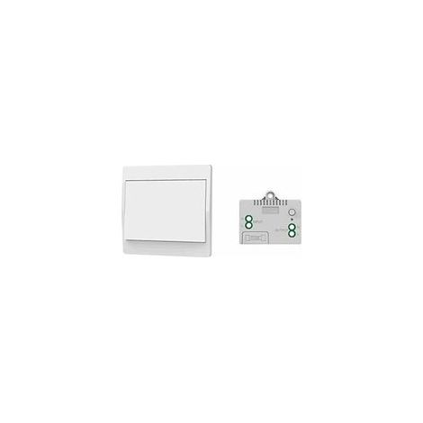 Interruptor inalámbrico autoalimentado, sin pilas mando a distancia inalámbrico para luces y electrodomésticos resistente al agua y seguro. (1/4)