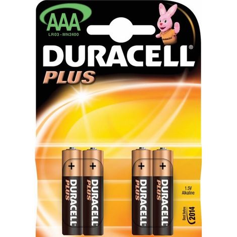Batterie Alkaline Ministilo AAA-LR03 Duracell Plus 10 Blister da 4 Pz (40 Pz) (1/2)
