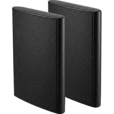 Enceintes murales Ultra Fines 5,25 Pouces 240W, 8 Ohms, Enceintes passives pour Home cinéma intérieur, Chambre, Cuisine, Salon, Noir (Paire)