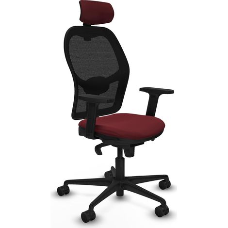 Bürostuhl piqueras y crespo Jorquera schwarz Mesh Stoff