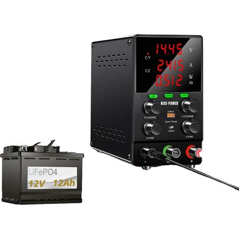 Alimentation de laboratoire réglable, 30V10A, protection contre les surtensions (1/2)
