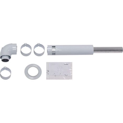 Vaillant Basis-Anschuss-Set LAS turboTEC Luft-/Abgasführung, Alu, 60/100 mm, 303838
