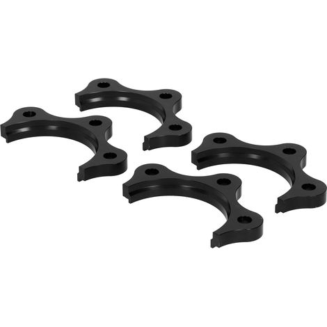 Kit d'entretoises d'essieu noires, en alliage d'aluminium 6061 T6, adapté aux Honda S2000/AP1/AP2/F20 (modèles 2000-2009) en noir. (1/5)