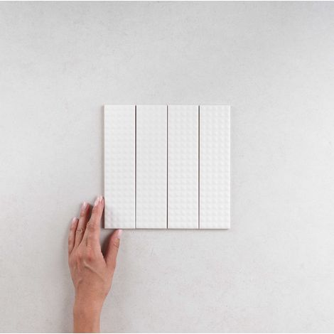 Faïence BISCUIT 5x20 cm Stud Bianco Biscuit (1/4)