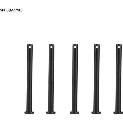 Goupille De Positionnement M6 - Acier Au Carbone Tête Plate Avec Trou - Pour Fixation Mécanique - Lot De 5 (1/5)