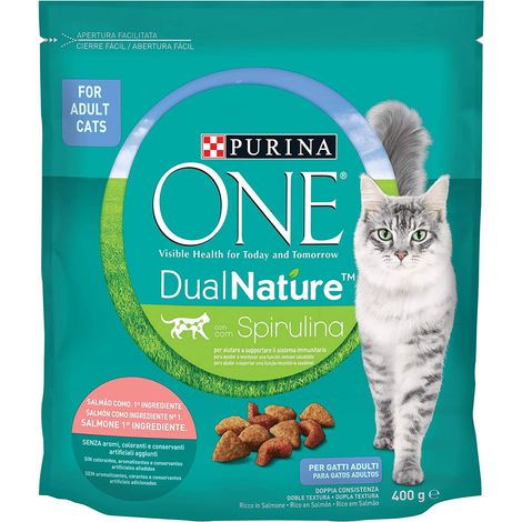 PURINA ONE DUALNATURE CROCCHETTE PER GATTI AL SALMONE 400 GR