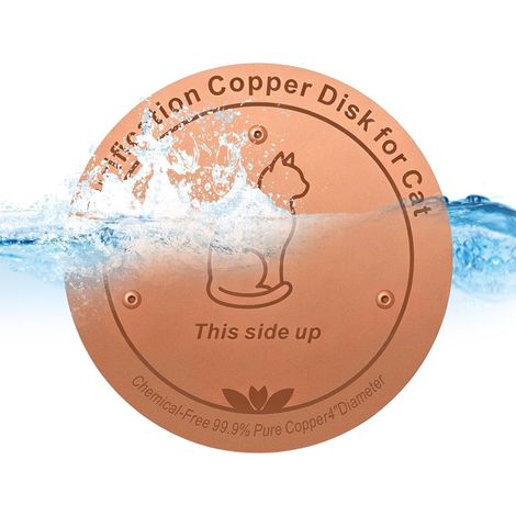 Disque en Cuivre Bain d'oiseaux Nettoyante pour Abreuvoir Animaux Disque Nettoyage Eau En Cuivre Pour Intérieur Et Extérieur Maison Jardin Patio Appartement Arrière-Cour (1/5)