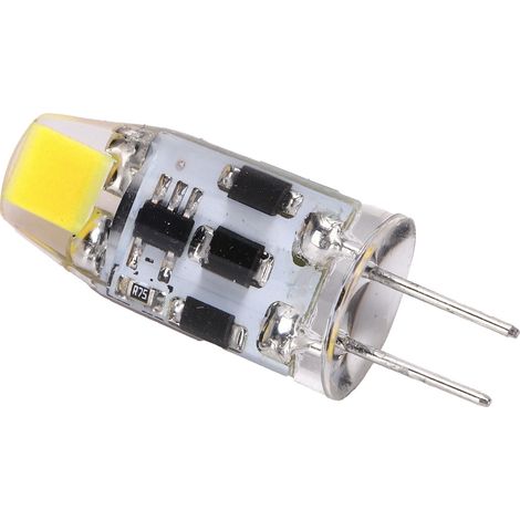 Ampoule LED G4 2W 200LM 360° à intensité variable en silicone à deux broches pour la maison et le bureau, AC/DC 1224V (blanc froid 6000-6500K) (1/5)