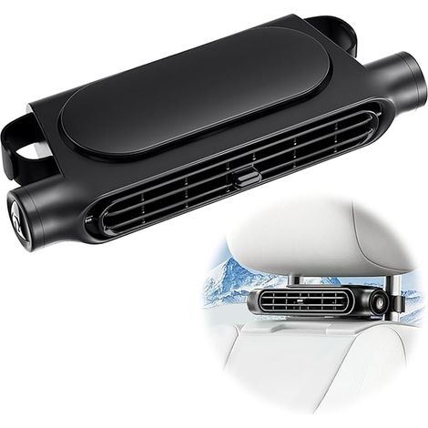 Ventilatore di raffreddamento per auto, ventilatore USB per auto, ventilatore elettrico per auto con 3 velocità, ventilatore portatile per auto per camion, furgoni, SUV, camper