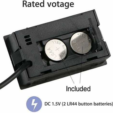 Thermometre LCD - Sonde Externe - Plage -50 a +110 C - Pour Voiture Refrigerateur Congelateur Aquarium - Lot de 5 (1/2)
