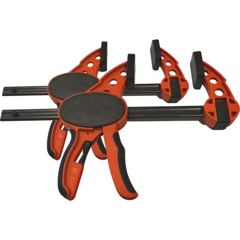 Lot de 2 serre-joints rapides à une main – 15 cm et 30 cm - Mondelin