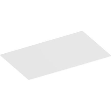 Plaque de recouvrement Edition 90 verre blanc clair pour buffet KEUCO