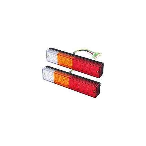 2 x feux arrière LED feu arrière clignotant 40 LED feu arrière universel 12 V 24 V pour camion remorque caravane UV bateau camping-car (1/5)