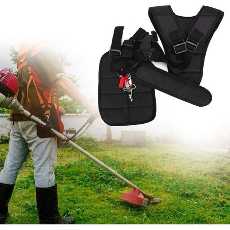 Sangle de harnais, double épaule Ceinture de protection de courroie de harnais Tondeuse pour jardinière Tondeuse pour débroussailleuse Ceinture rembourrée (1/5)