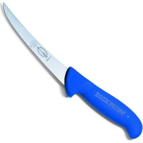Coltello da disosso ErgoGrip, lama curva, 15 cm, flessibile, blu, Dick (1/2)