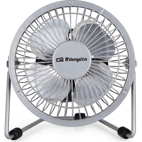 Mini Ventilador USB Orbegozo PW 1025/ Plata (1/2)