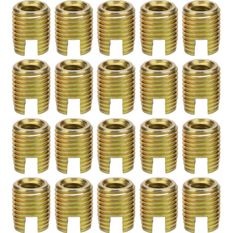 20Pcs 302 Carbon Steel Self tapping Thread Insert Accessories(Inner M81.25 Outer M121.5)