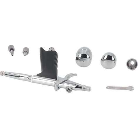 Pistolet à air comprimé double action pour cuir, métal, automobile, vernis et tatouage (1/5)