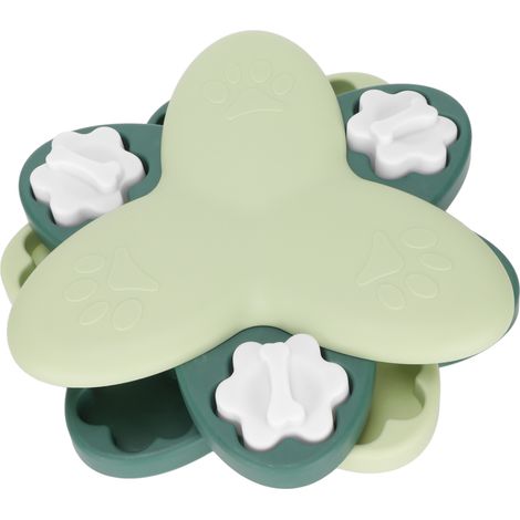 Jouet d'éveil pour chien, distributeur de friandises multifonctionnel et ludique pour chiots et chats (vert). (1/5)
