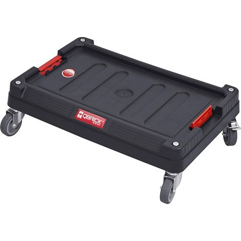 Chariot de transport Qbrick System TWO – Capacité 100 kg – Dimensions 595 x 395 x 175 mm – Roues pivotantes avec freins