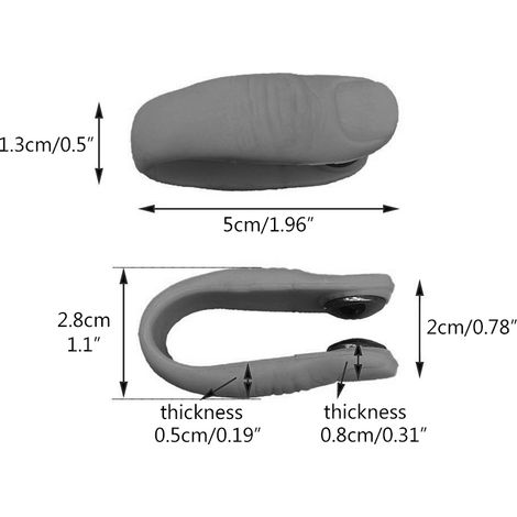 Set mit 2 Akupressur-Fingerclips – Massageclip zur Gewichtsreduktion und Stressbewältigung – Linderung von Verspannungen und Angstzuständen (1/5)