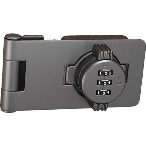 Serrure à combinaison pour armoire, serrure sans clé pour placard, verrou rotatif à code pour salle de bain avec cadenas pour garage, coffre de dépôt (1/5)