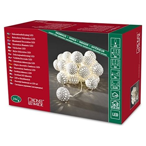 Guirlande lumineuse à motifs Konstsmide 3156-103 3156-103 LED intégrée N/A blanc chaud N/A 1.44 kWh/1000h