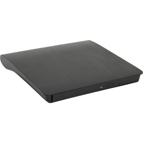 Lecteur DVD Externe Ultra-Mince USB 3.0 SATA Boîtier Optique Plastique pour Ordinateur Portable et de Bureau Noir (1/5)