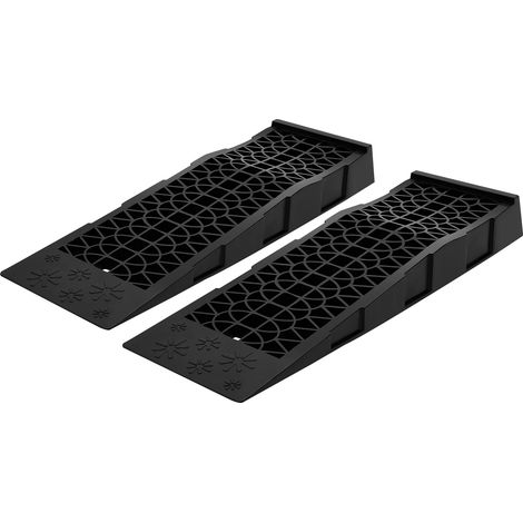 Rampes de voiture, capacité de charge de 3T, angle d'inclinaison de 8,6°, noir (1/2)