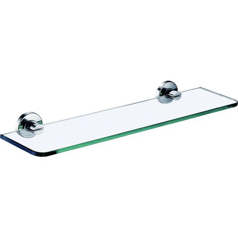Novaservis Ferro Smile - Estante, 50x14 cm, vidrio/acero inoxidable pulido ASM13
