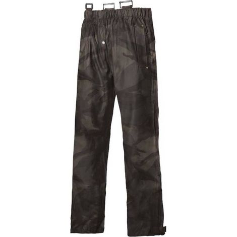 Pantalon de Pluie de Travail Shark - Taille M - Woodland - Résistant et Imperméable - D-Work (1/5)