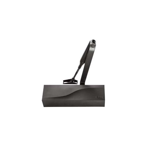 CHIUDIPORTA AEREO IS60 3721 NERO c/fermo, mm.228x69x51h. (372101005) ISEO