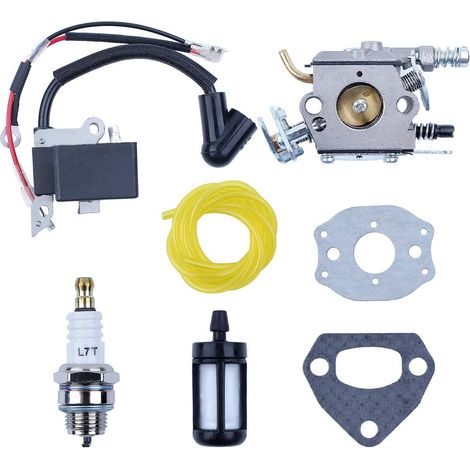 Carburateur Bobine d'allumage Tuyau de carburant Filtre Joint pour Husqvarna 36 41 136 136LE 137 137E 141 141LE 142 142E (1/5)