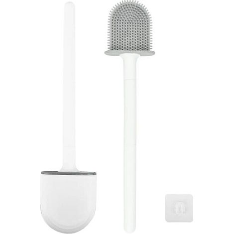 Brosse WC avec support TPU Blanc Blanc (1/3)